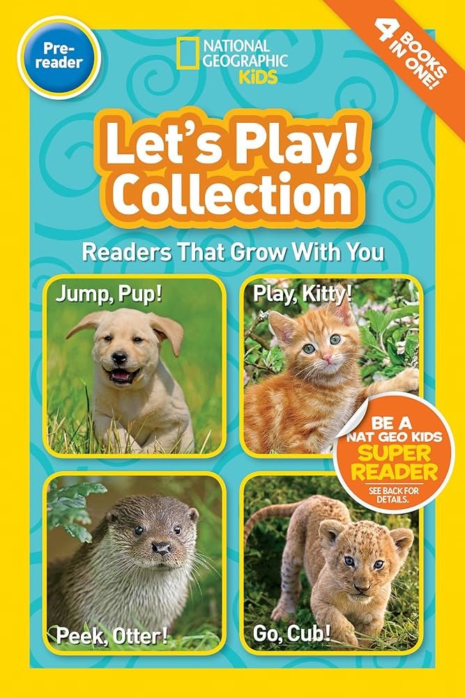 National Geographic Kids pre-reader book with animal photos and short beginner text