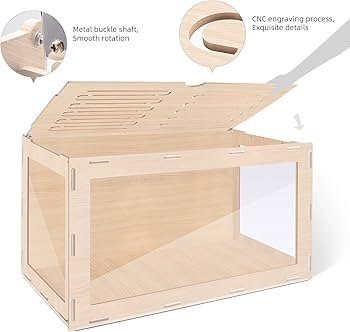 Niteangel Bigger World front-opening hamster enclosure with tall walls for deep bedding