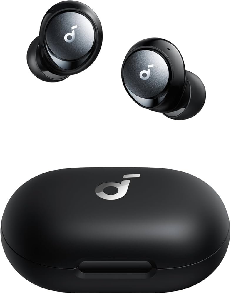 Anker Soundcore Space A40 wireless earbuds in a compact case for budget Samsung listening in 2026