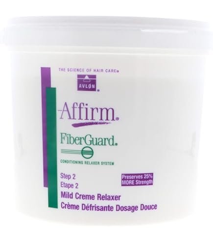 Avlon Fiber Guard sensitive scalp relaxer kit for black hair shown as a salon-style kit for color-treated hair support