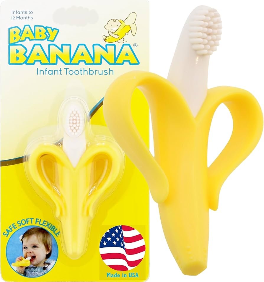 Baby Banana Yellow Banana Infant Toothbrush Teether