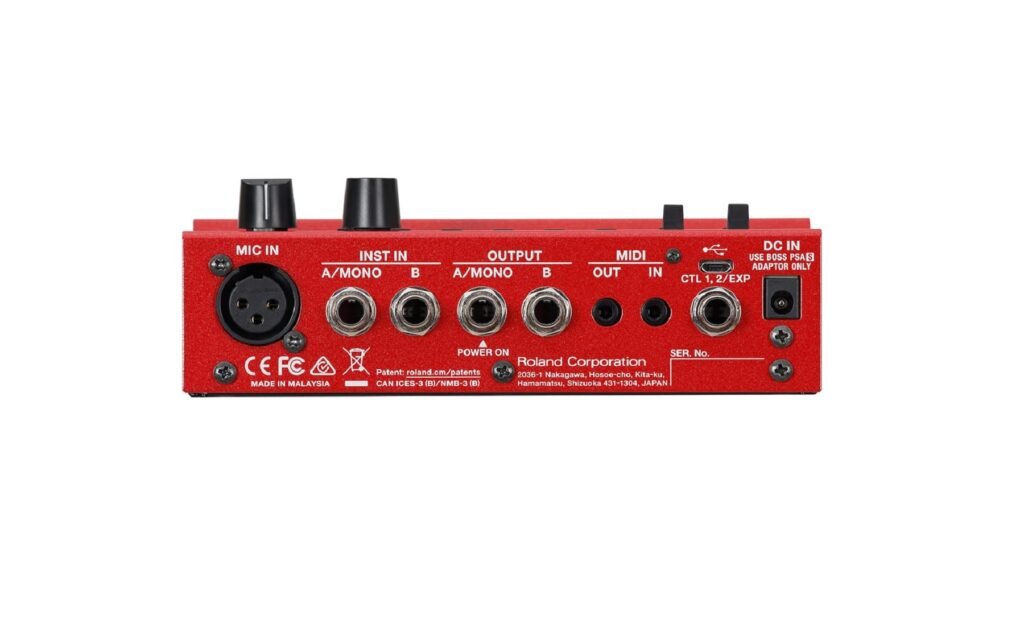 Boss RC-500 dual-track looper pedal with a screen, used for live guitar looping and set-list style memory saving.