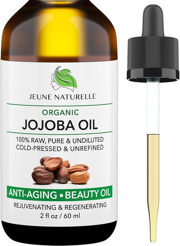 Jojoba oil used in a gentle neck massage, shown as a skin-friendly oil with a smooth, light glide.