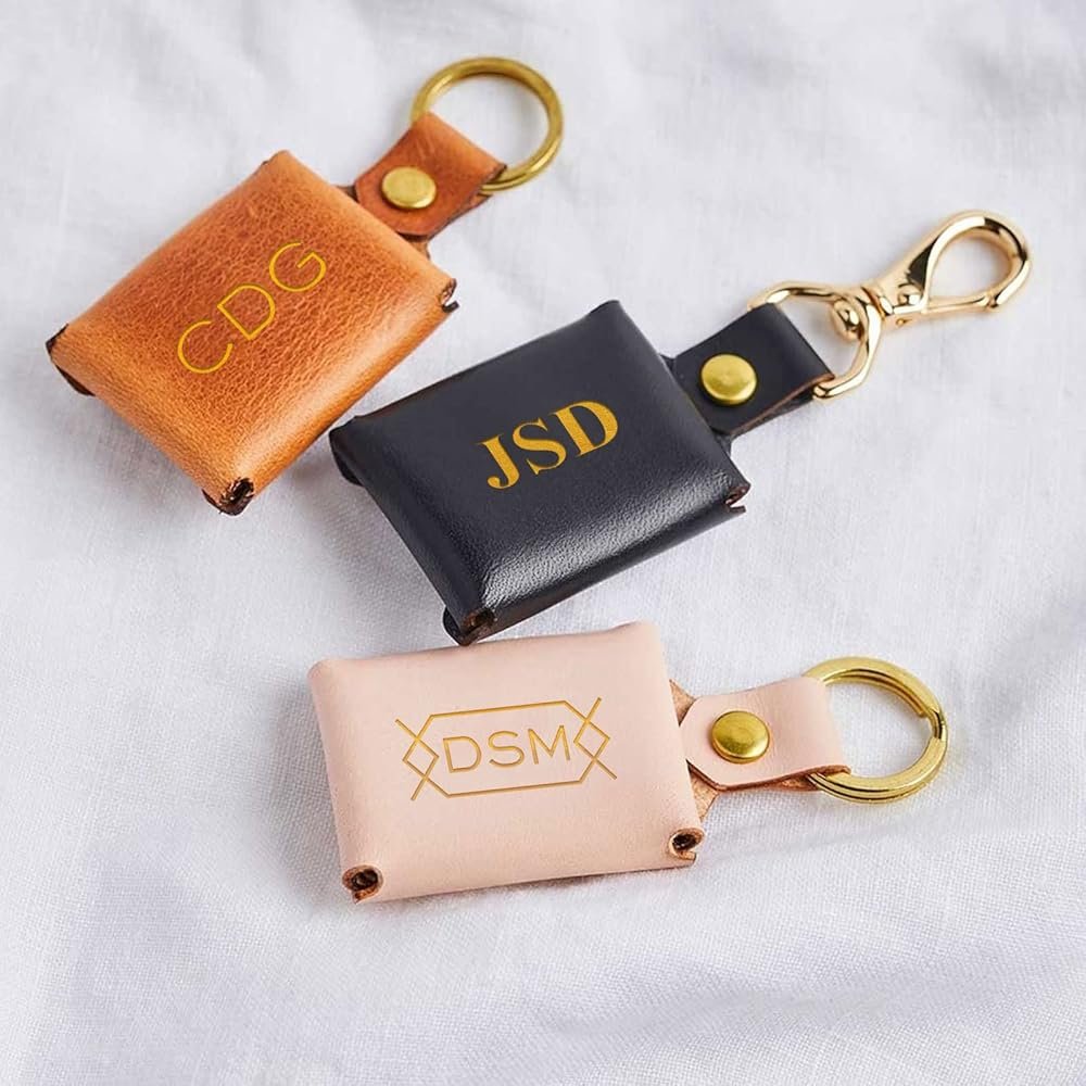 Leather Photo Keychain