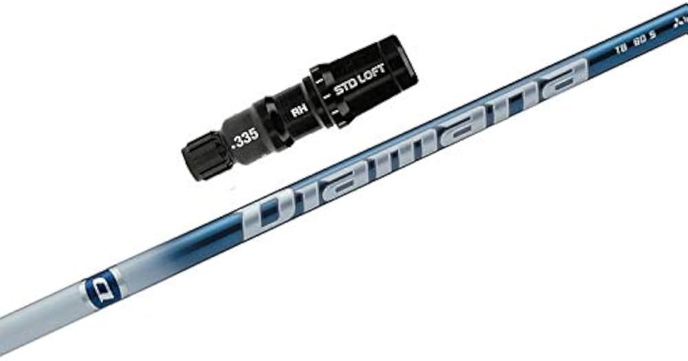 Mitsubishi Diamana TB driver shaft shown in-hand with branding visible, built for a controlled mid-flight.