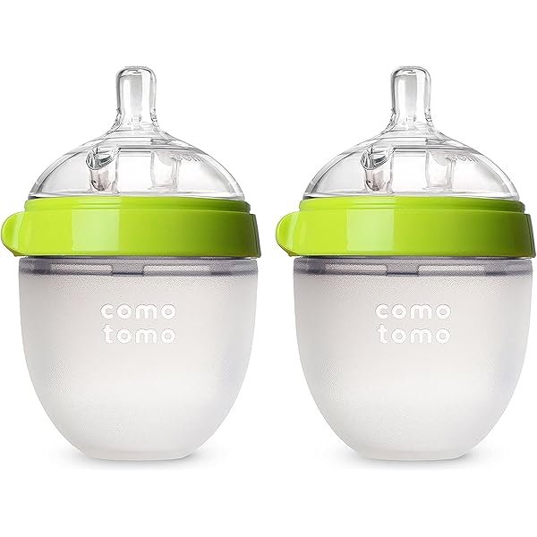 Nanobébé Flexy silicone baby bottle with soft breast-like shape designed for gas relief feeding.