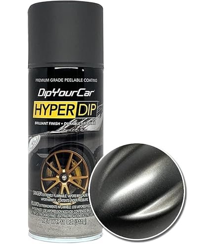 Plasti Dip rim kit cans with a dipped wheel finish, shown as a removable 2026 best spray paint for rims option.