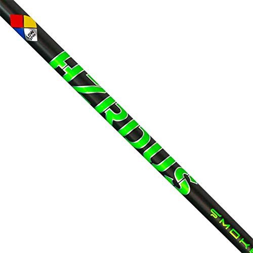 Project X HZRDUS Smoke RDX Green driver shaft shown with green graphics and a stout profile for hard transitions.