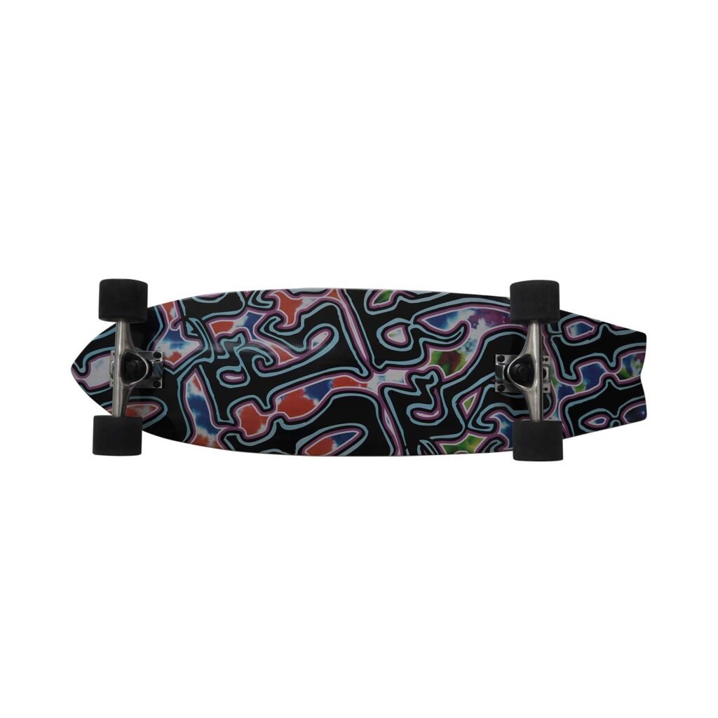 Quest Repeat 32-inch cruiser longboard for beginners, compact deck for easy carrying and casual rides.