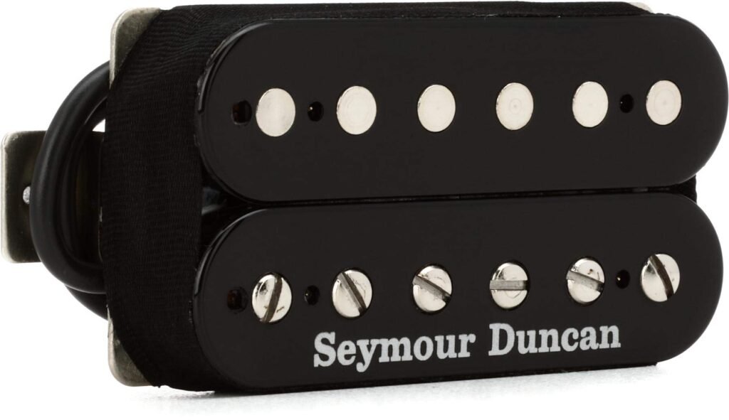 Seymour Duncan Pearly Gates humbucker installed on an electric guitar, shown as a best pickups for guitar choice for 2026.