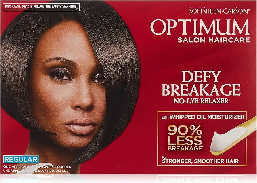 SoftSheen-Carson Optimum Care no-lye relaxer kit for black hair designed for smoother texture and reduced breakage