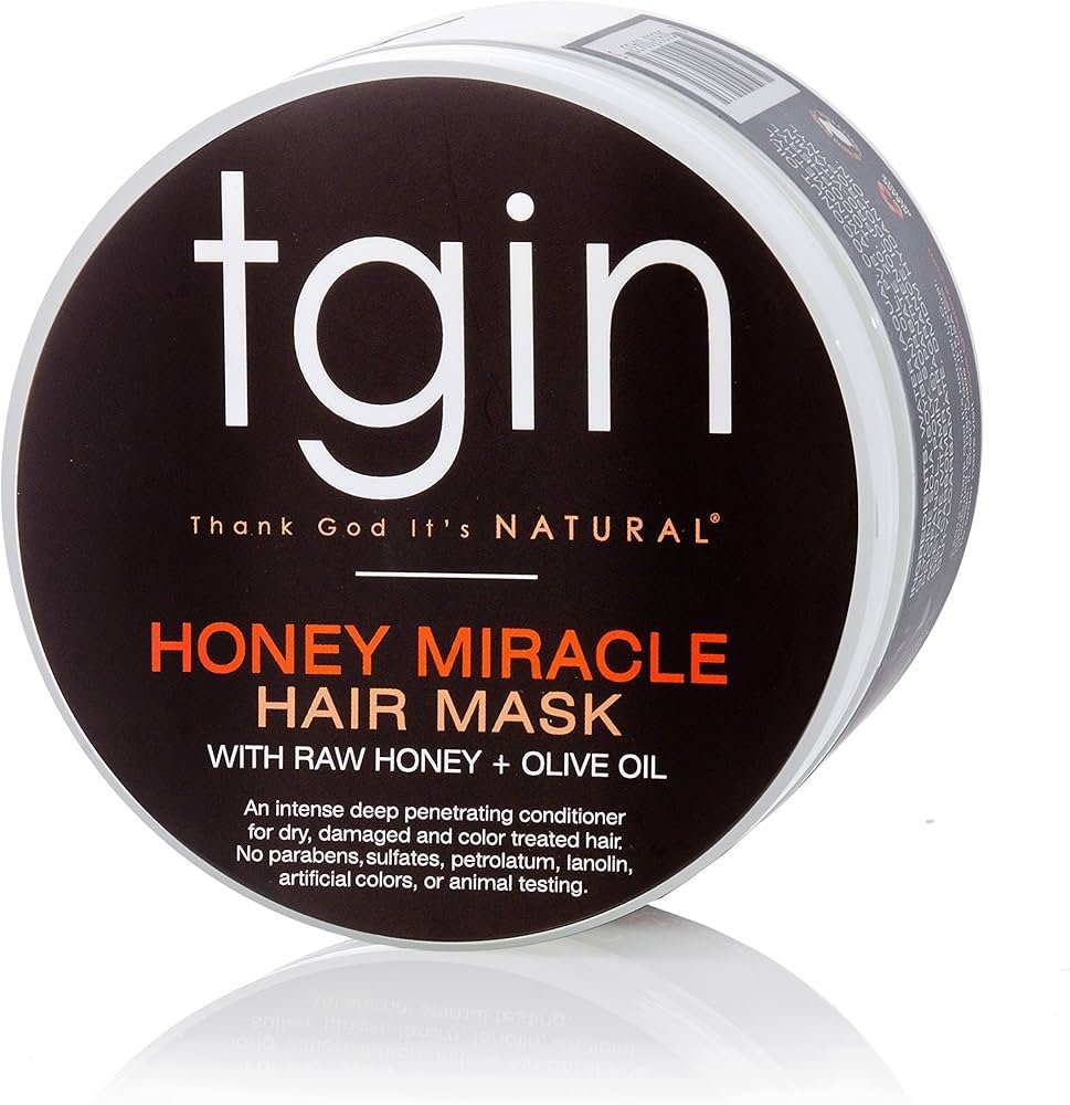 TGIN Honey Miracle Hair Mask is used as a deep conditioner for 4c hair