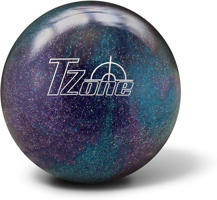 Brunswick T-Zone Deep Space bowling ball for beginners, plastic cover for straight shots and spare picks