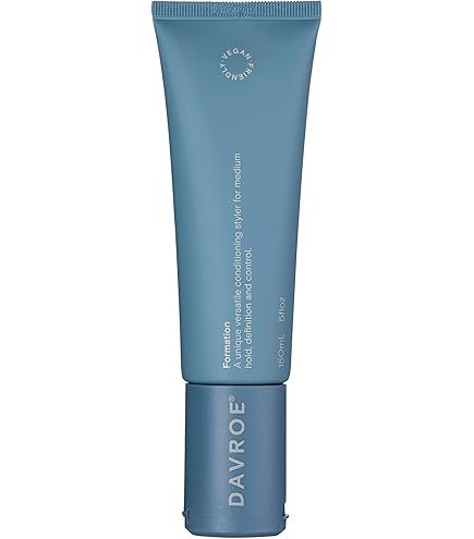 Davroe Curl Créme Definer used on 2B–2C wavy hair to keep wave clumps together while air drying.