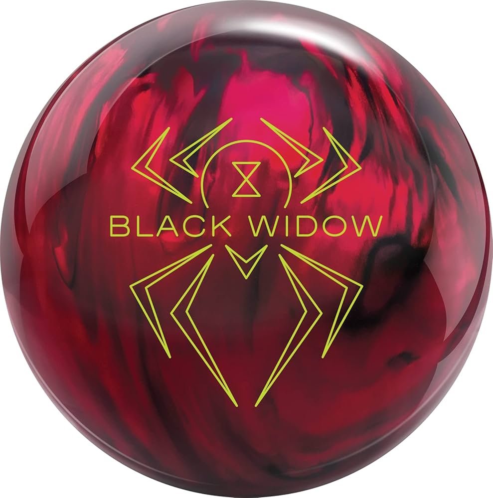 Hammer Black Widow 2.0 bowling ball for beginners, reactive ball for medium to heavy oil lanes