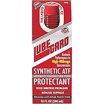 Lubegard Red transmission fluid protectant for slipping transmission support, used to improve shift feel and help reduce harsh shifting.