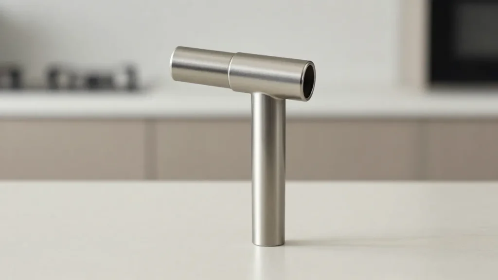 Handheld butane torch placed on a table for a best torch for dabs guide